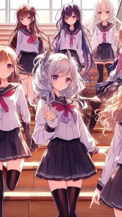 ai character: Школа_дев background