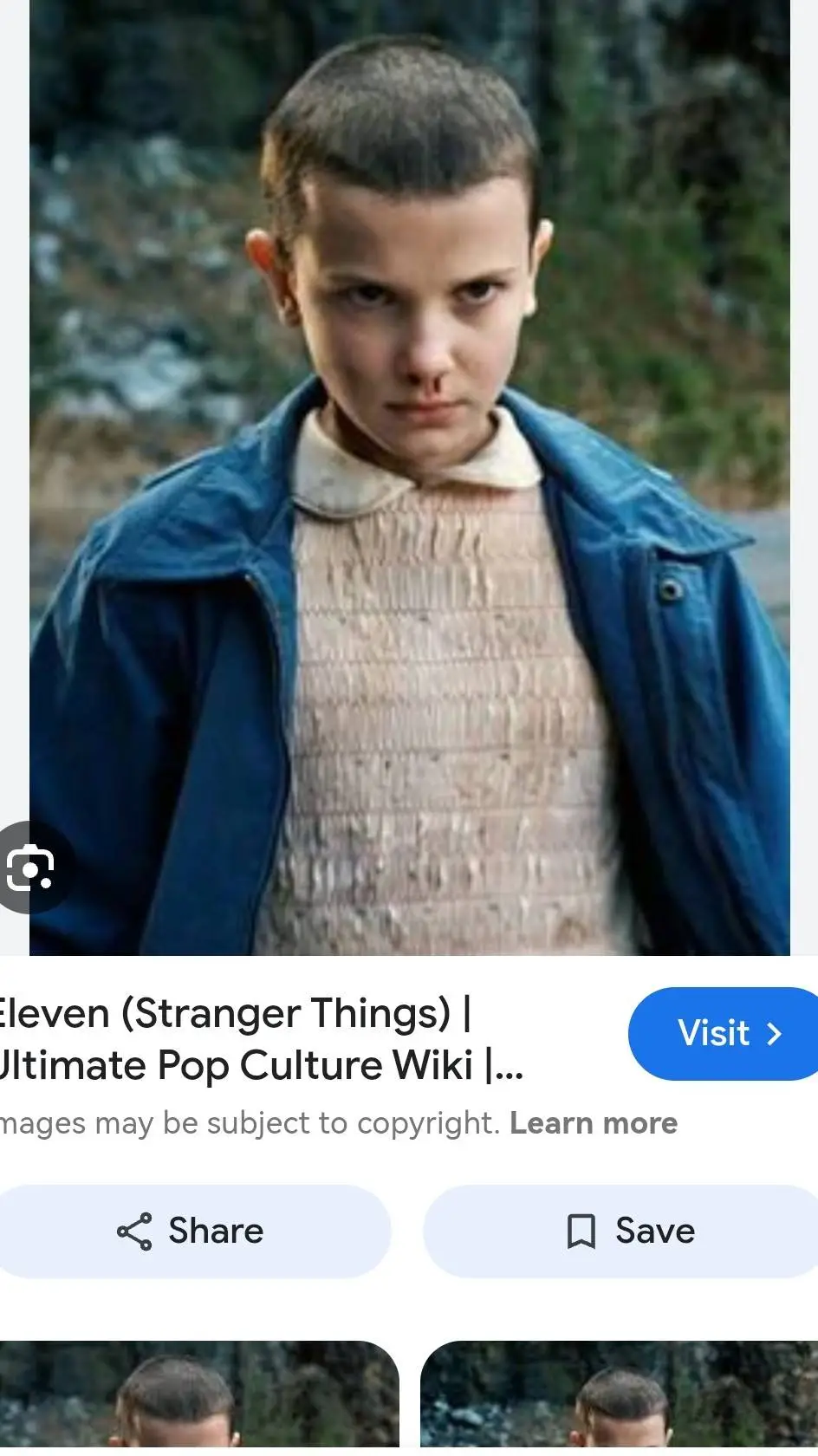 ai character: Stranger things  background