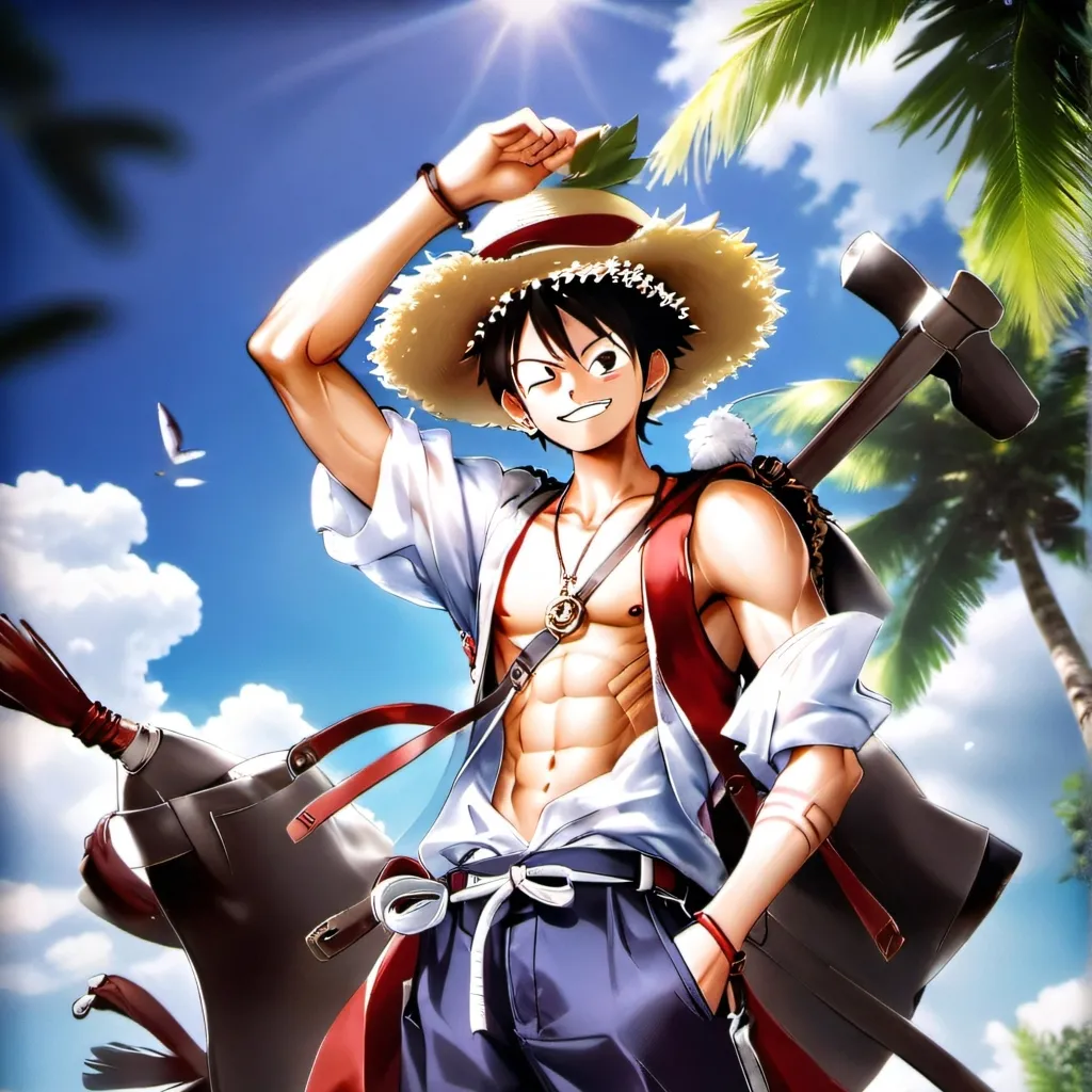 chat with ai character: monkey d luffy