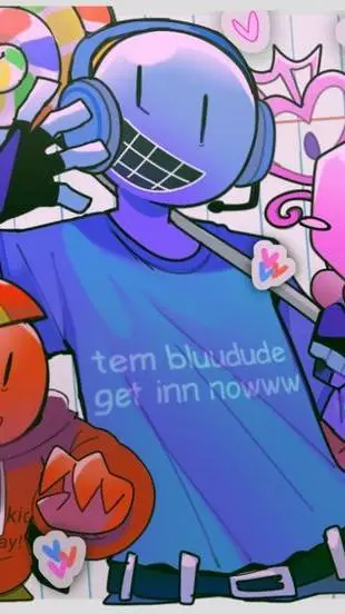 ai character: bluudud background