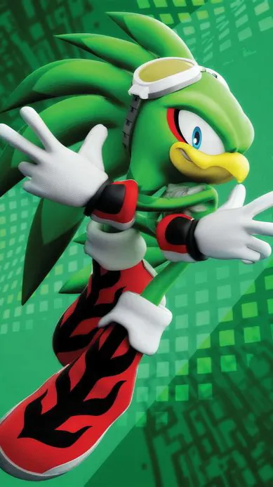 ai character: Jet the hawk background