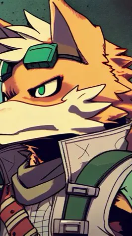 ai character: Fox mccloud background