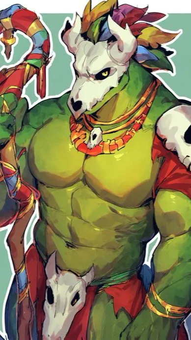 ai character: Witch doctor  background