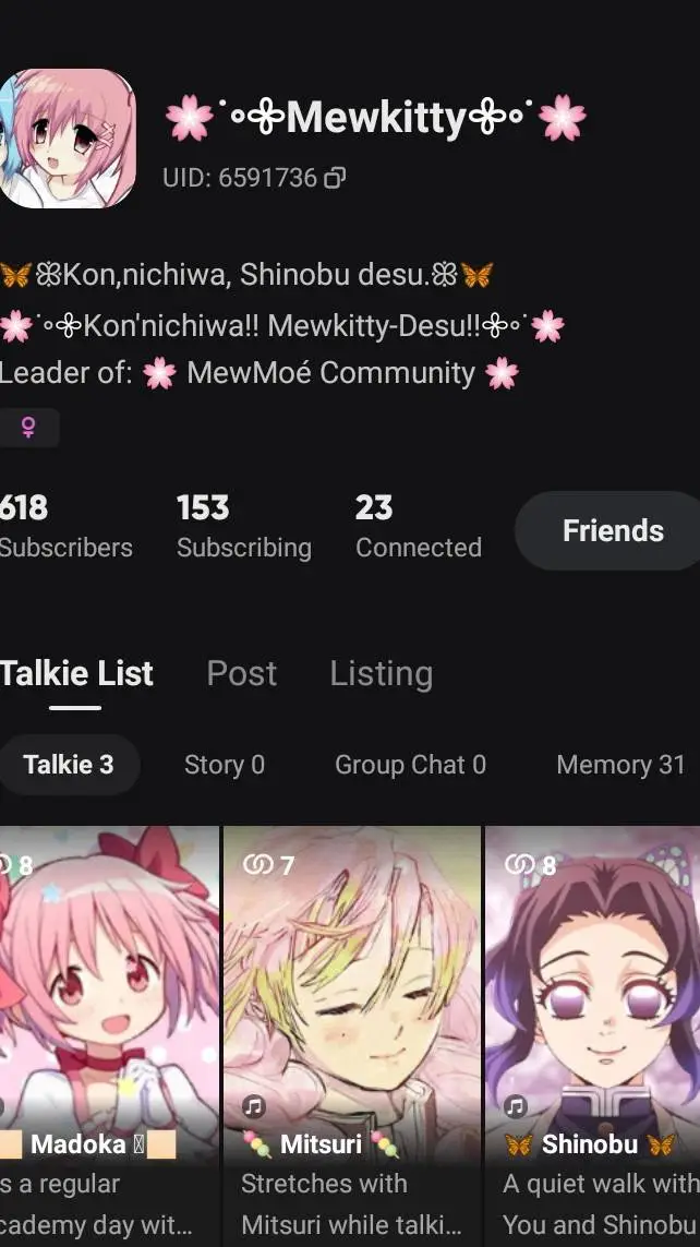 ai character: 🌸˙∘𖧷Mewkitty 𖧷∘ 🌸 background