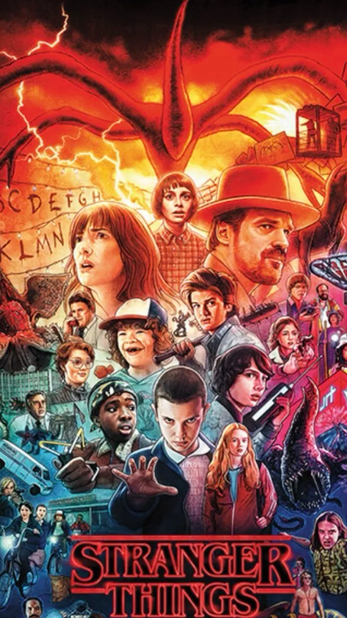 ai character: Stranger things background