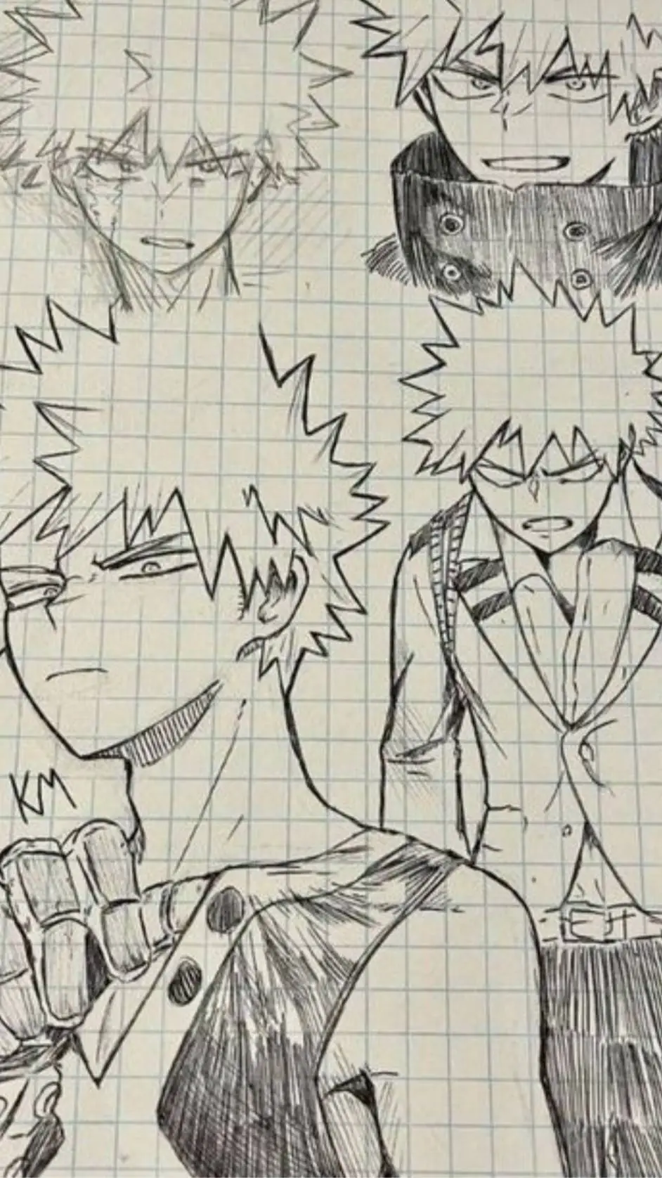 ai character: Bakugo fam  background