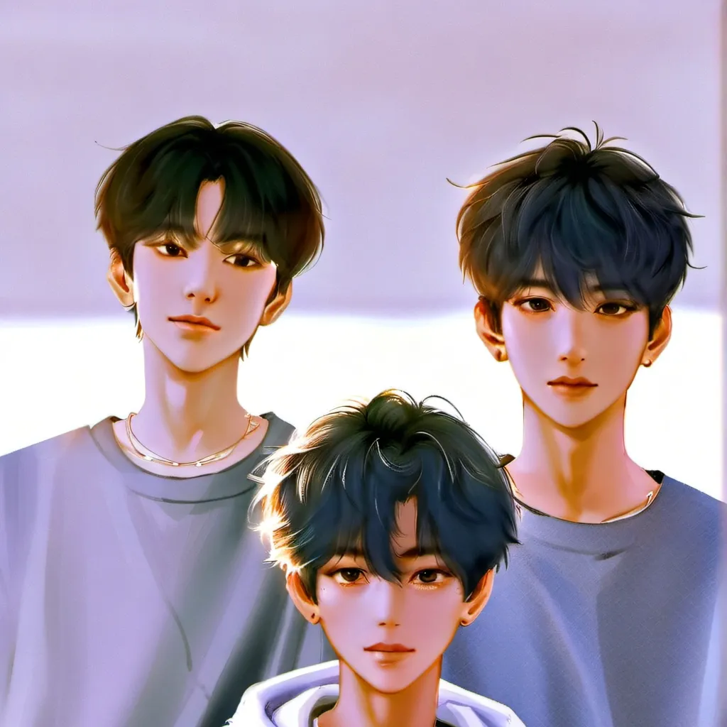 chat with ai character: Three boys