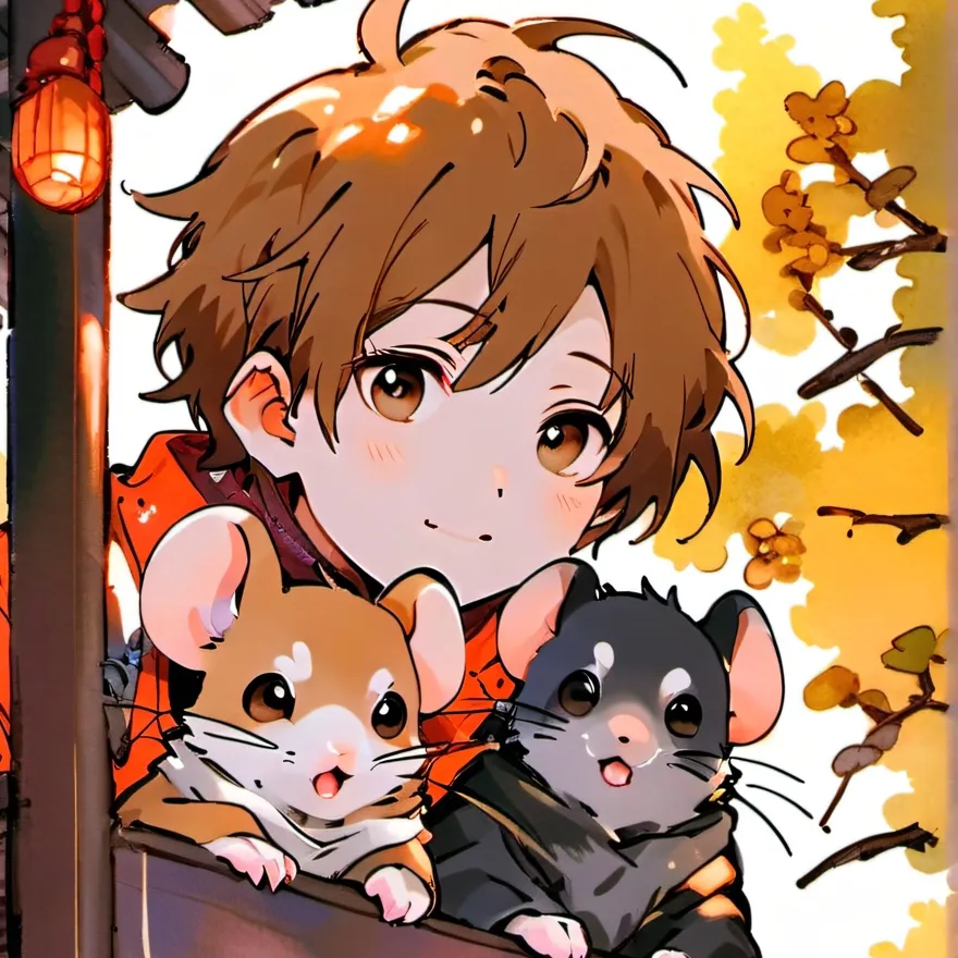 chat with ai character: boy with 2 mouse
