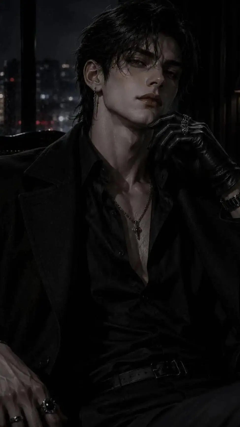 ai character: Lucien Luck Book background