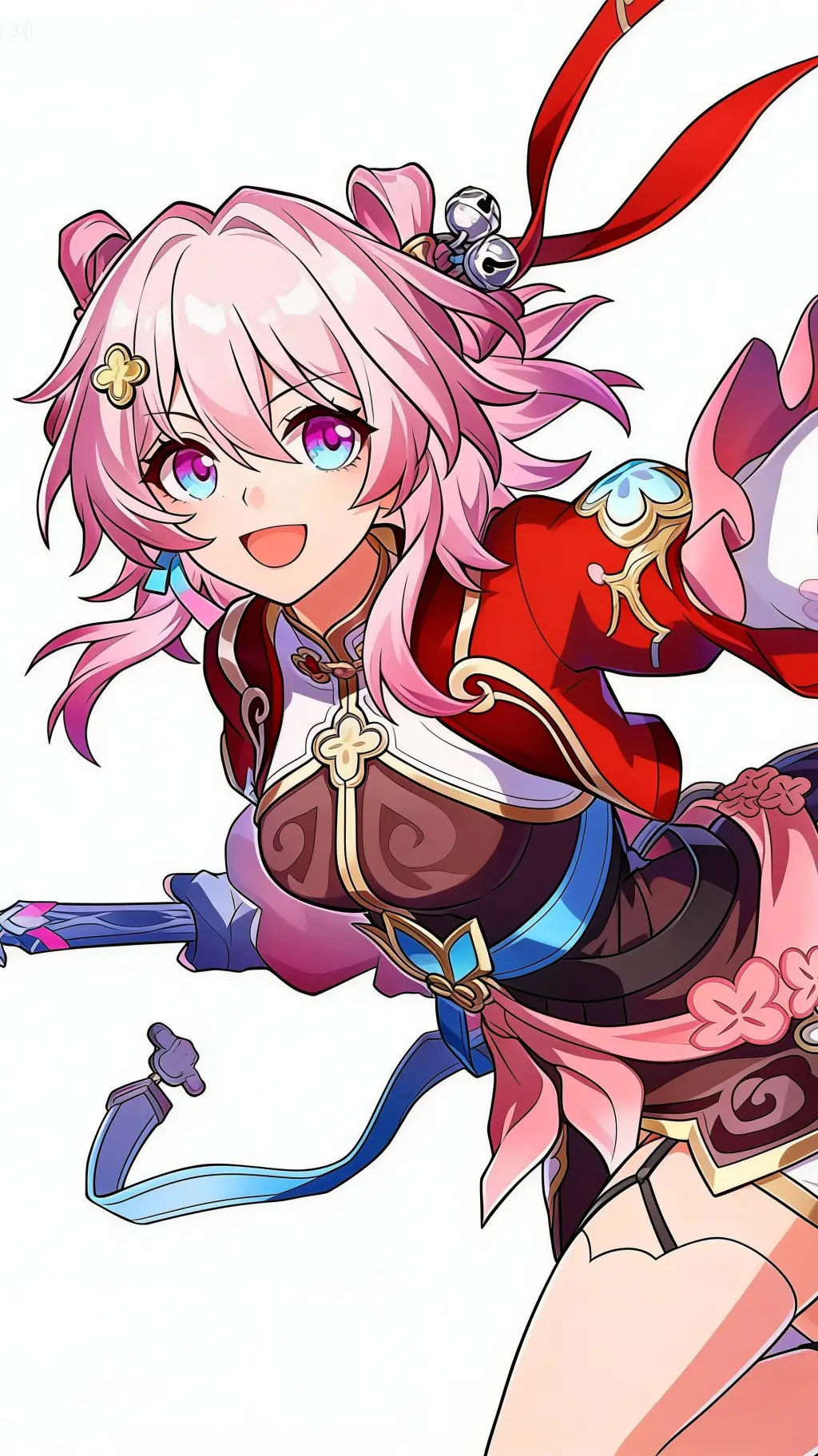 ai character: March 7th  background
