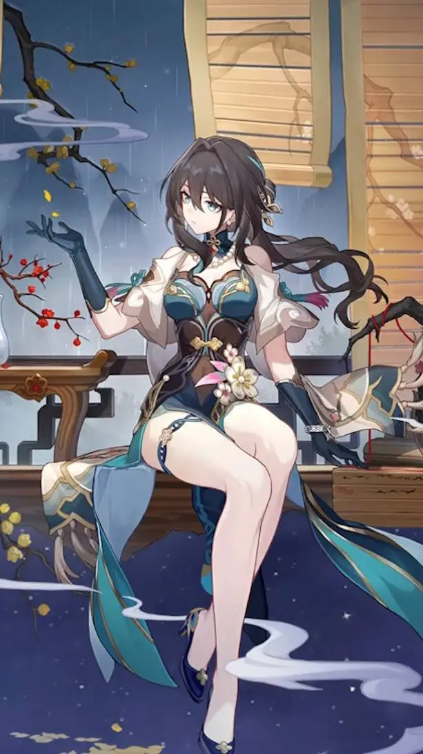 ai character: Ruan Mei  background