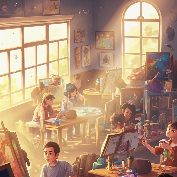 chat with ai character: classroom