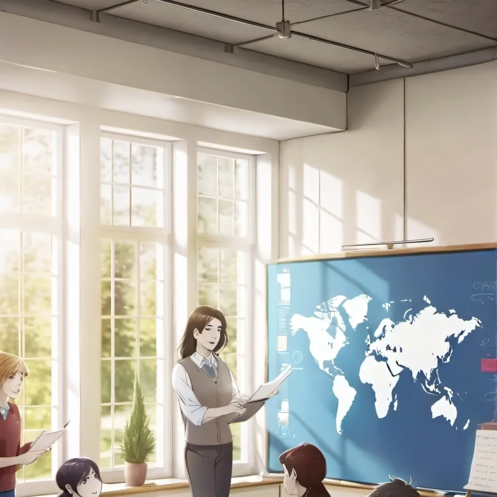 chat with ai character: classroom 2