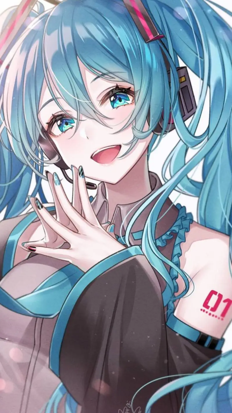 ai character: hatsune miku  background