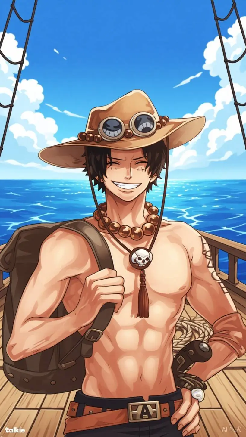 ai character: Portgas D. Ace background