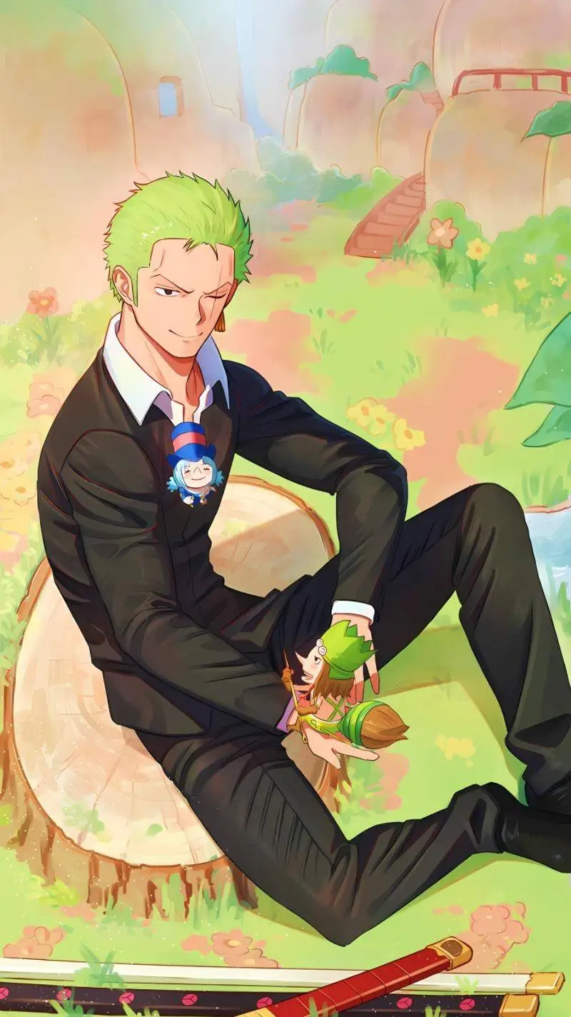 ai character: Roronoa Zoro  background