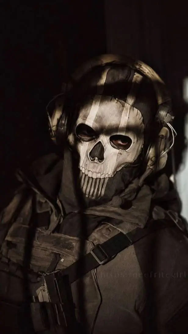 ai character: Ghost  background