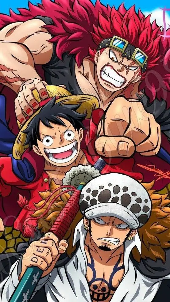 ai character: Law, Kidd, & Luffy background
