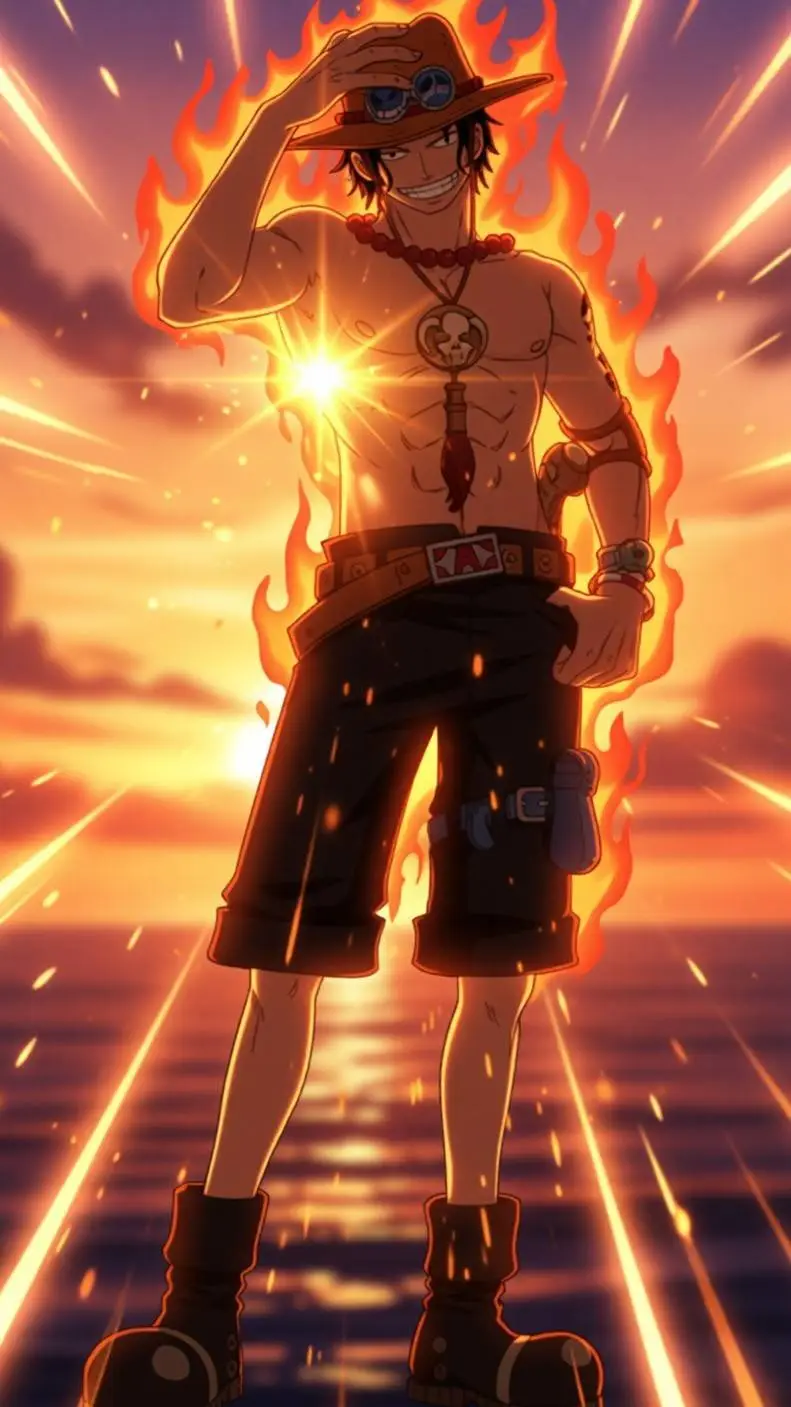 ai character: Portgas D. Ace background