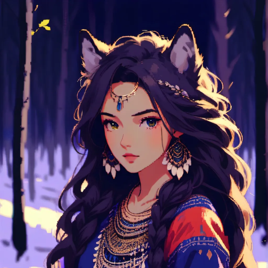 chat with ai character: wolf  girl🐺 👧 