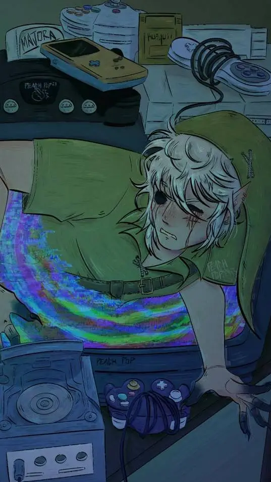 ai character: Ben Drowned  background