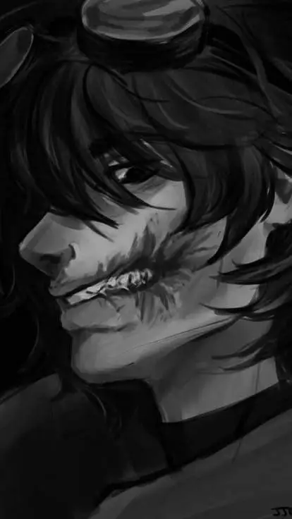 ai character: Ticci Toby  background