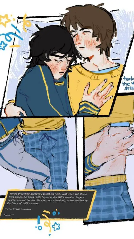 ai character: Byler Sleeping background