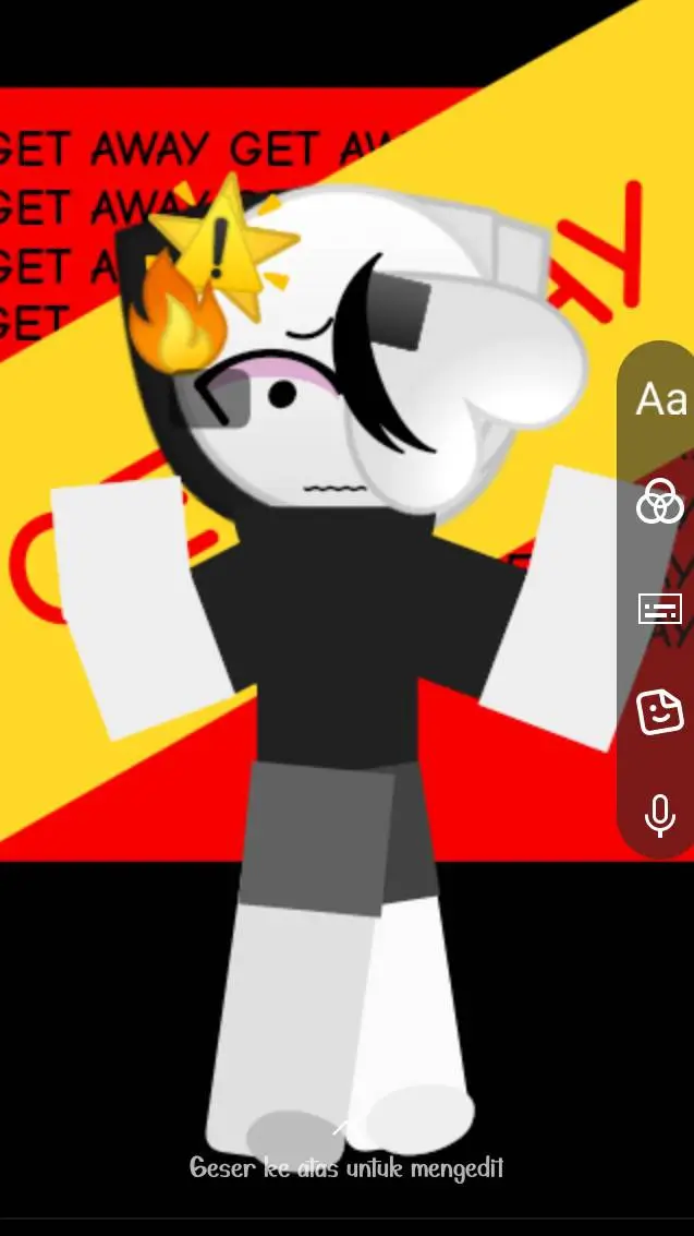 ai character: emojicat Novan background