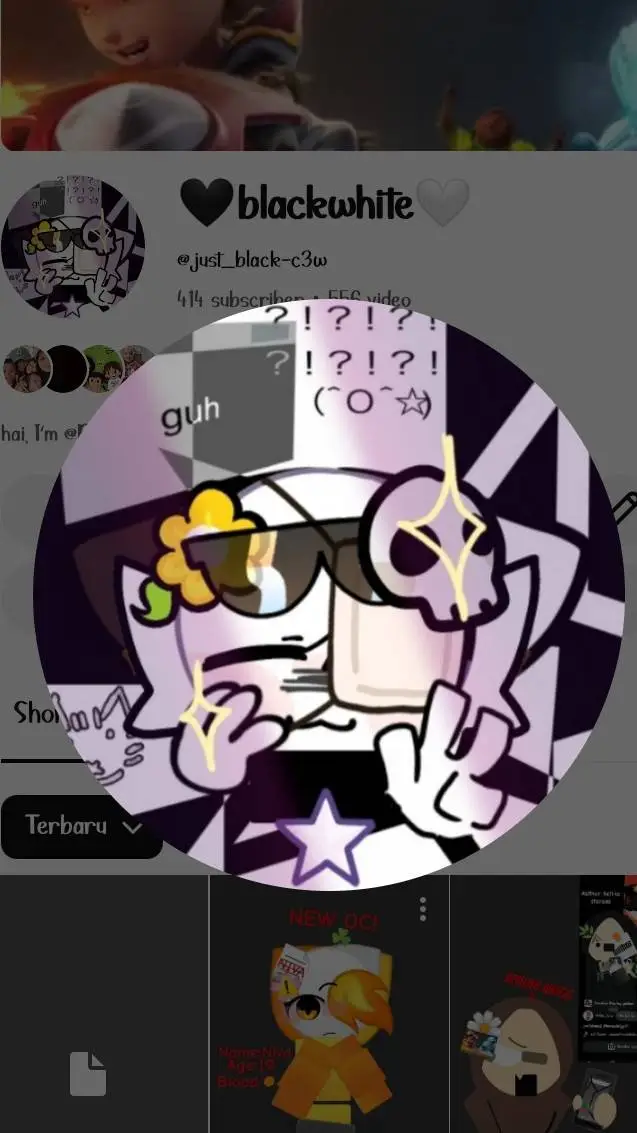 ai character: 🖤Blackwhite🤍 background