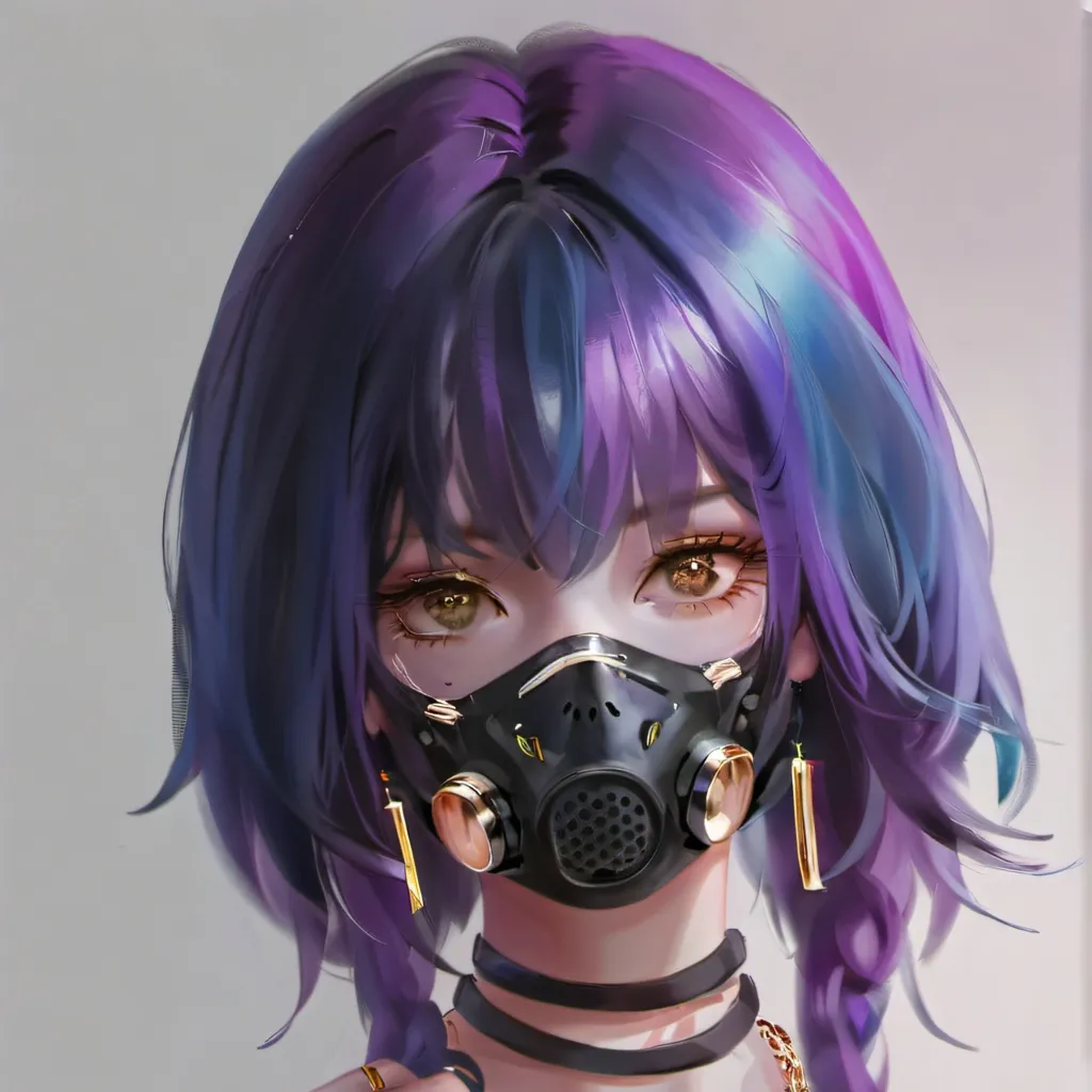 chat with ai character: gas mask girl