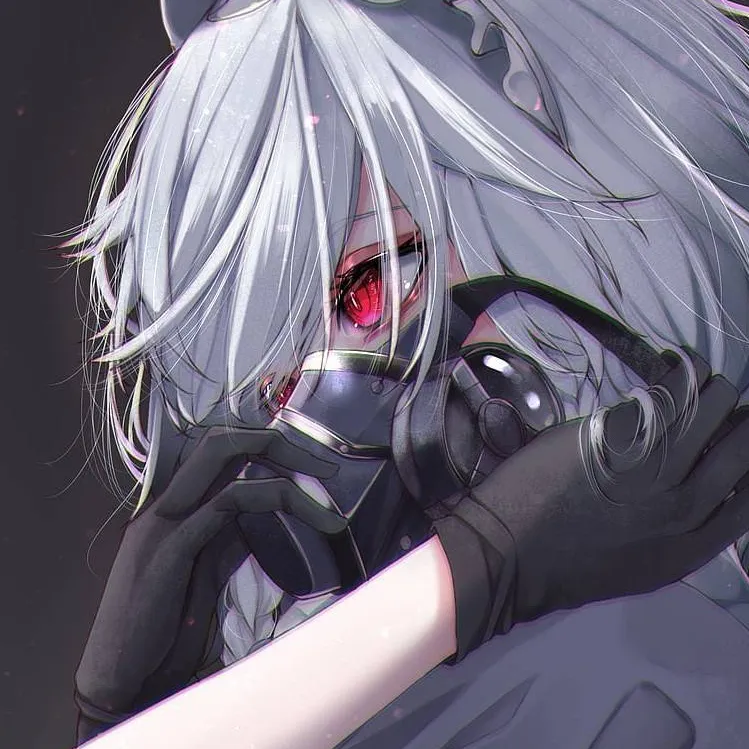 chat with ai character: gas mask girl