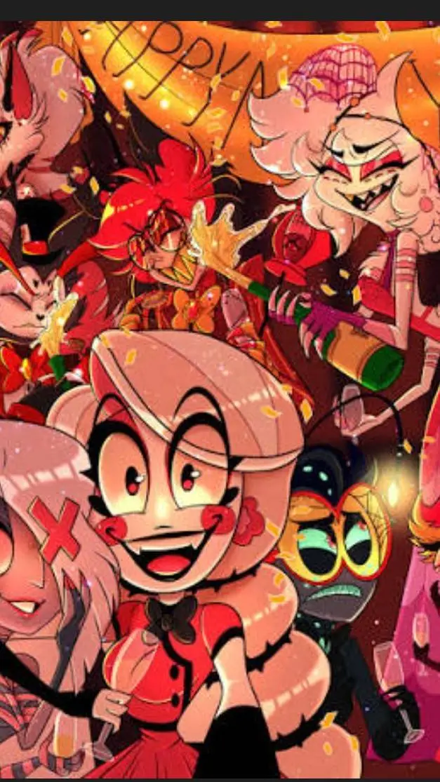 ai character: NEW YEAR IN HELL background