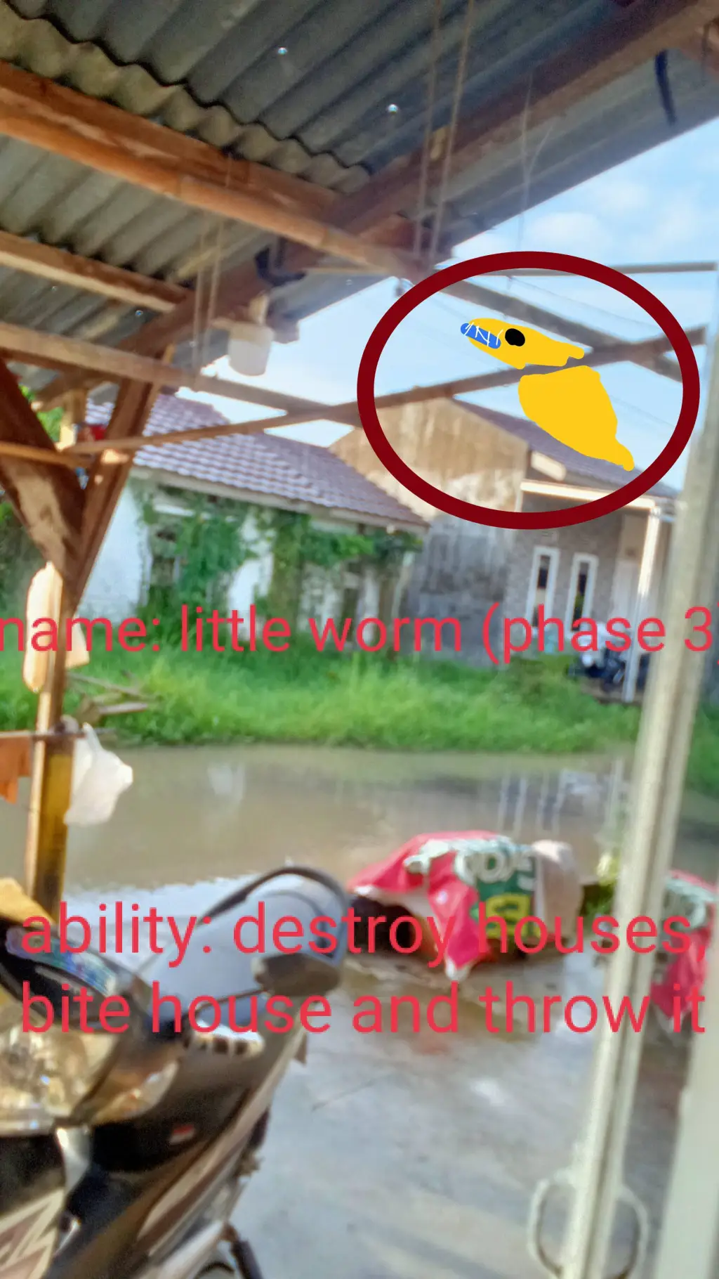 ai character: little worm phase3 background