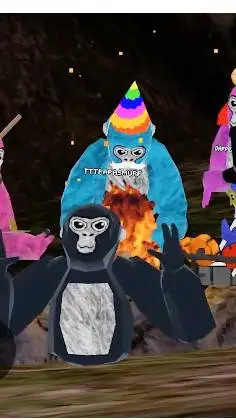 ai character: gorila tag horror background