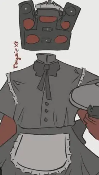 ai character: tsm maid dress background
