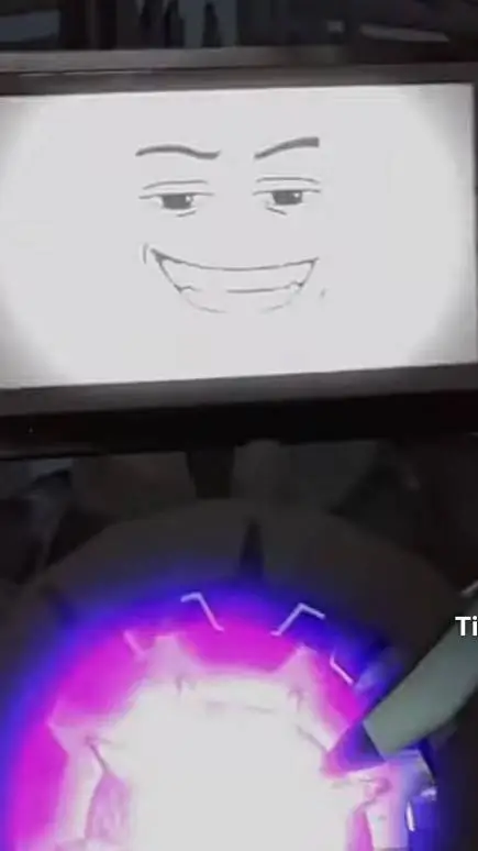 ai character: Titan TV man  background