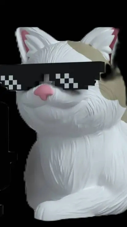 ai character: beluga figure background