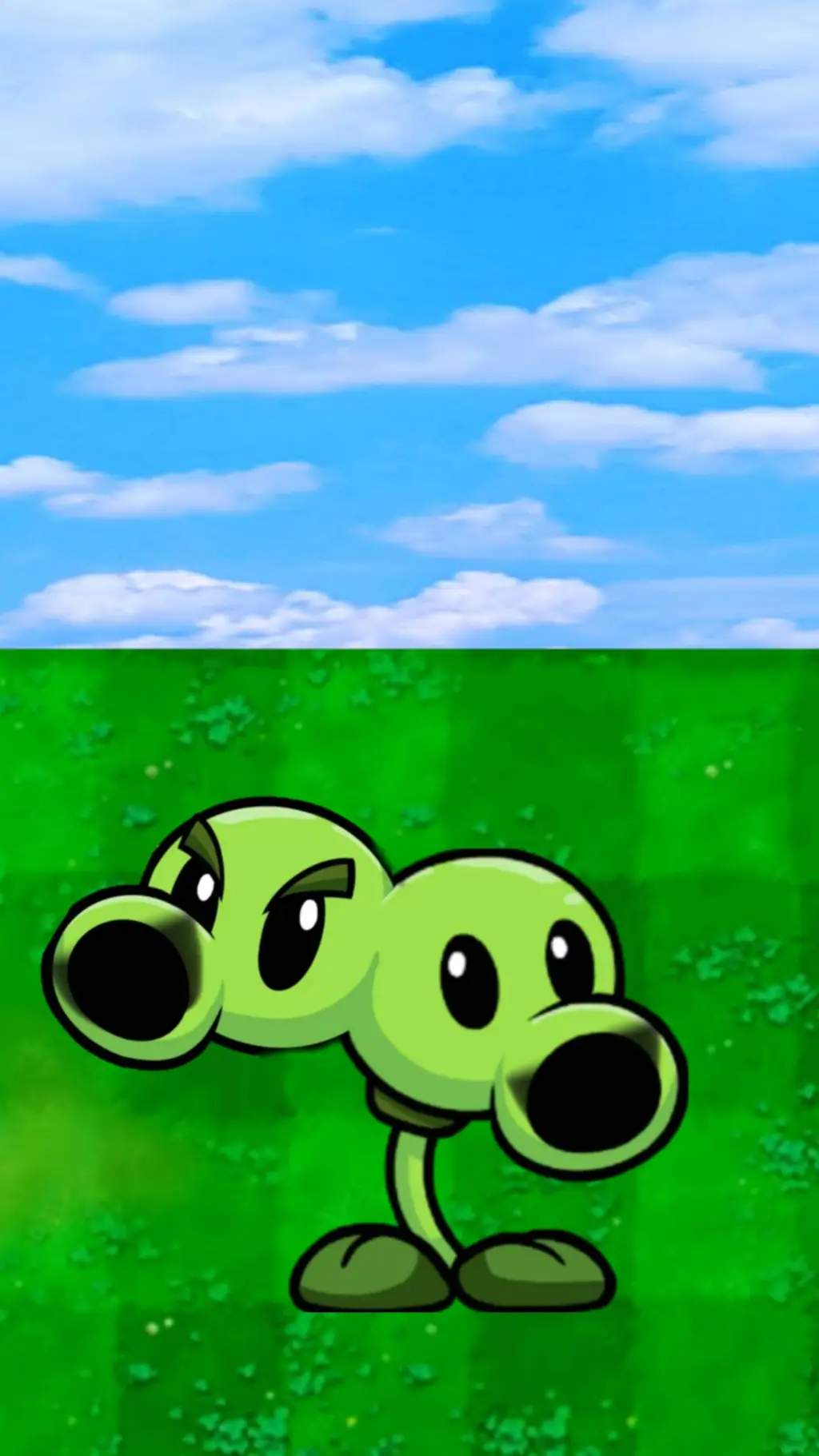 ai character: split Pea  background