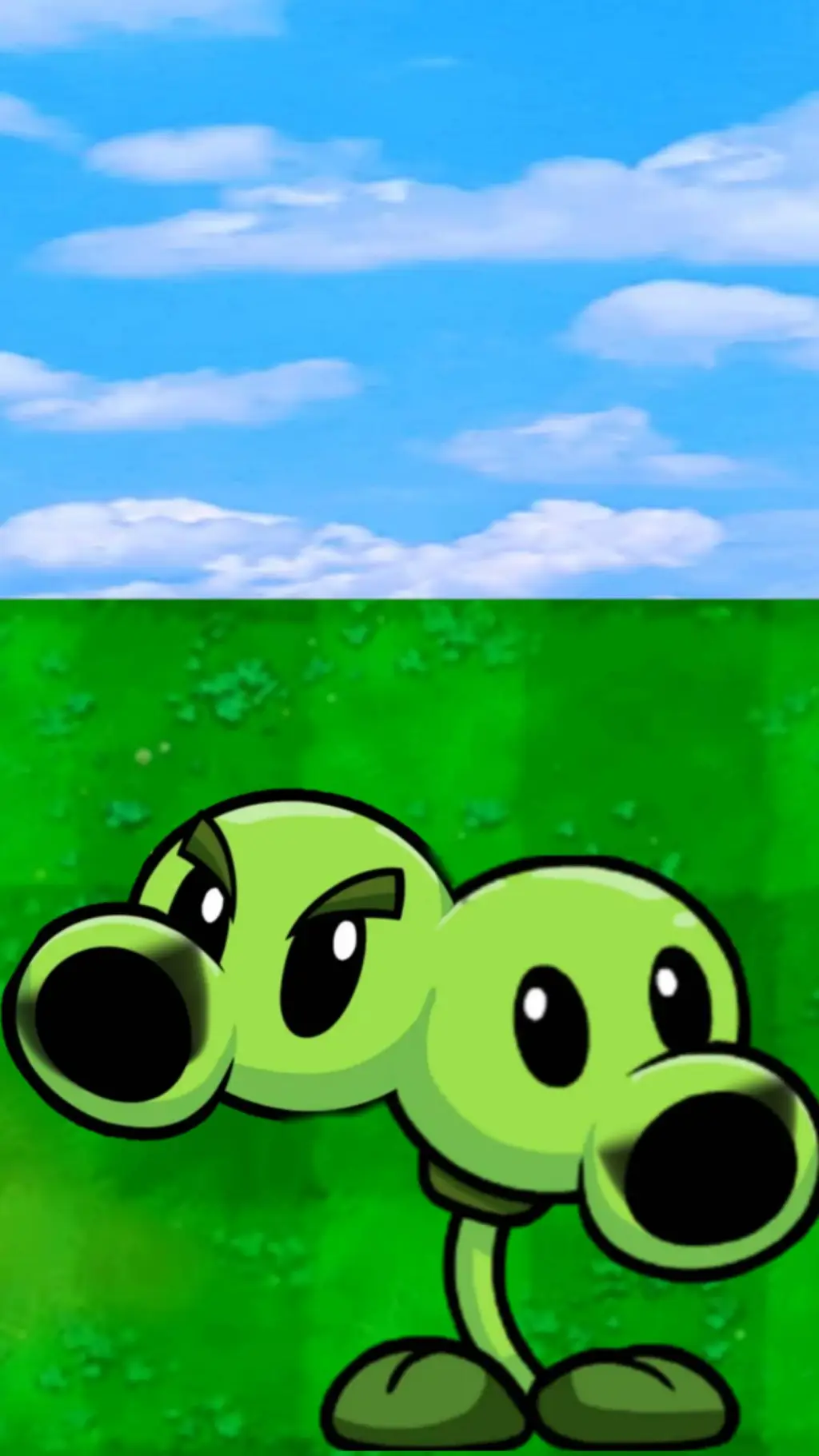 ai character: split Pea  background