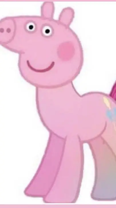 ai character: PEPPA PINKIE PIE background