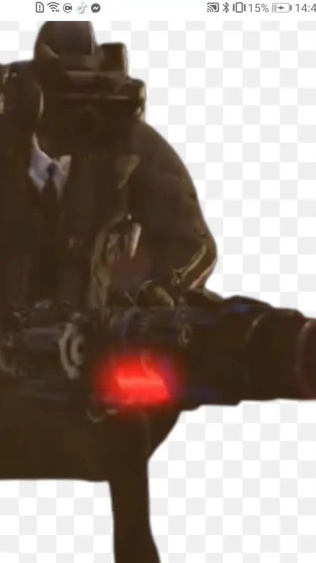 ai character: Red lasercamera  background