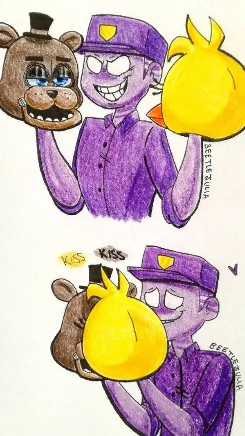 ai character: freaky purple guy background