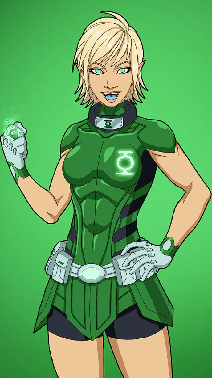 ai character: Arisia Rrab background
