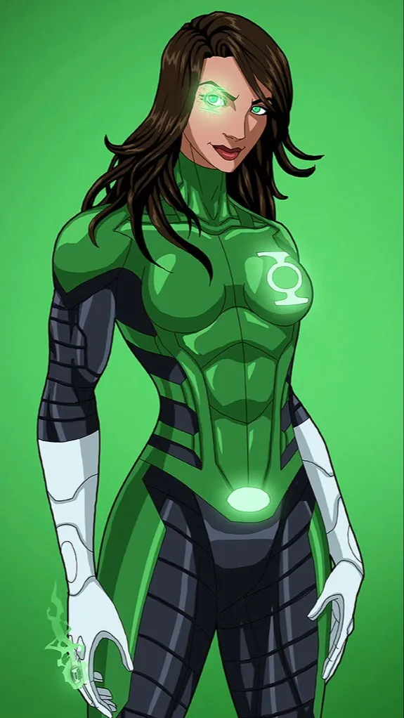 ai character: Green Lantern (F) background