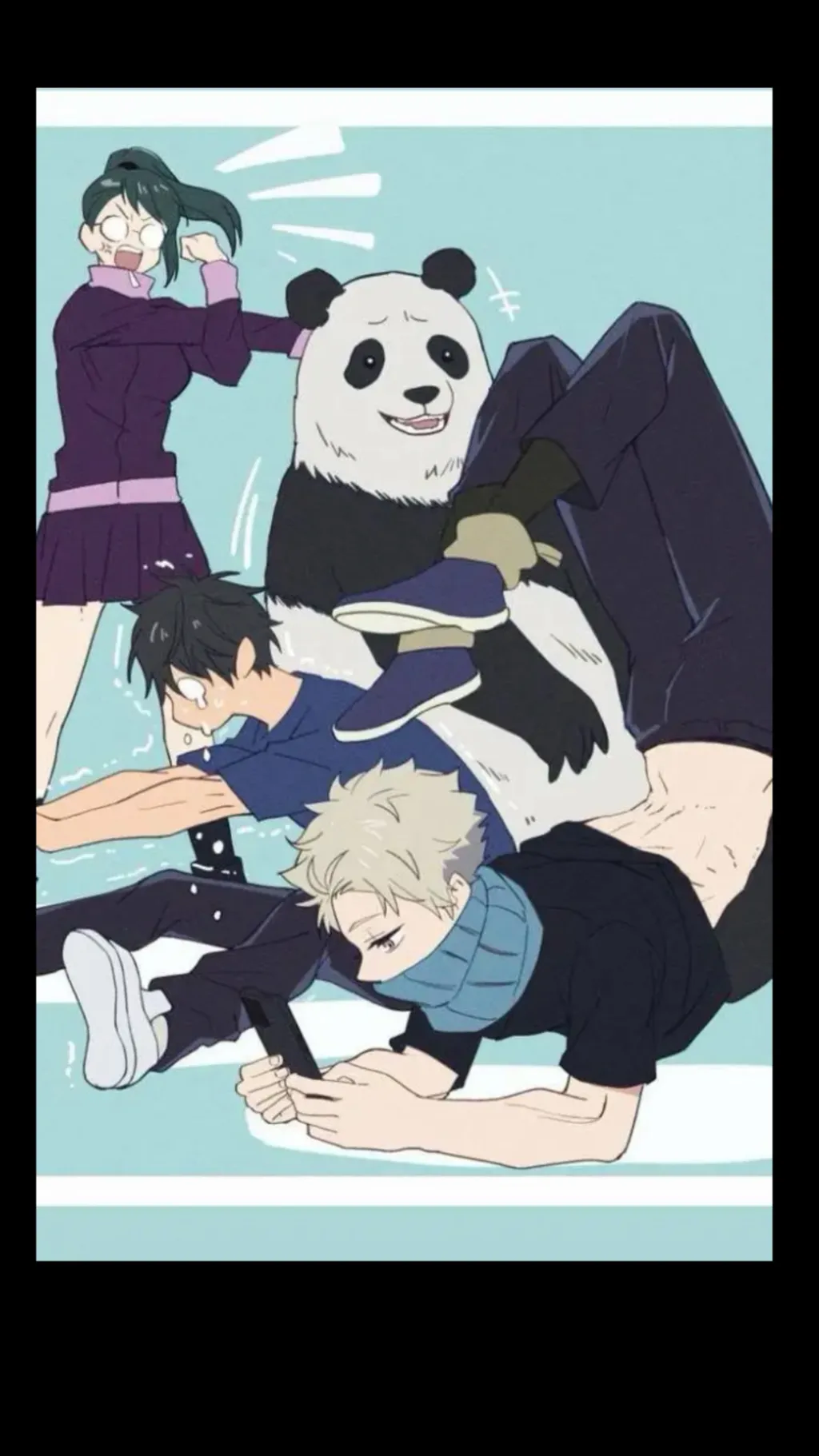 ai character: Yuta x inumaki background