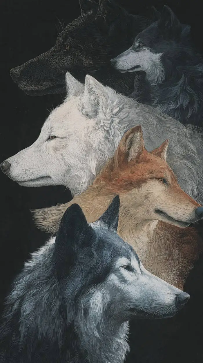 ai character: Manada de lobos. background