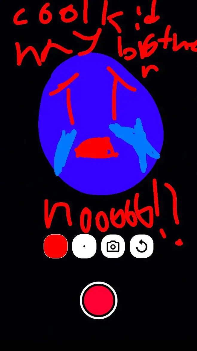 ai character: sad bluudud  background