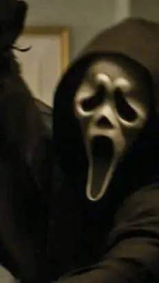 ai character: (Ghostface) background