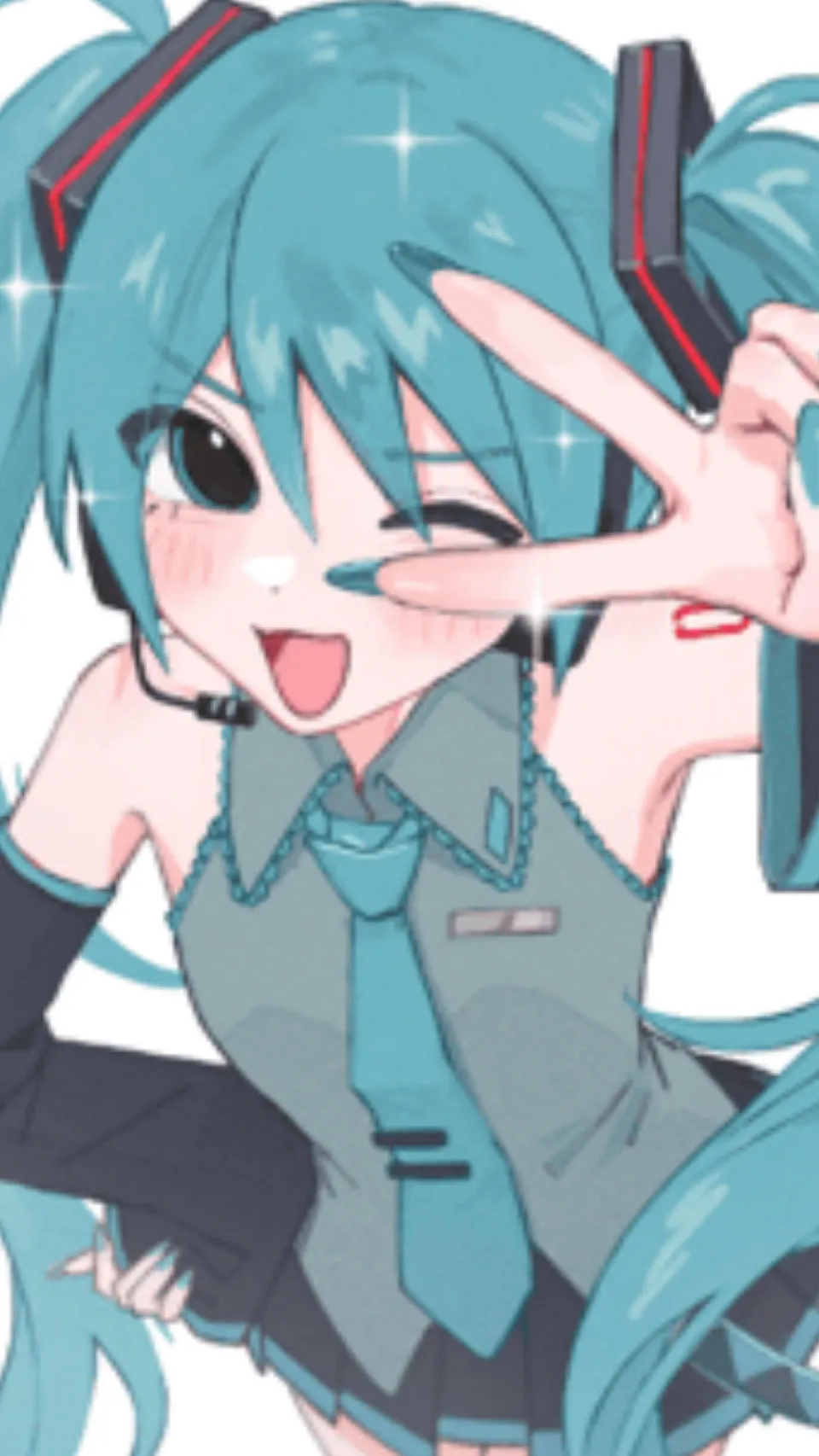 ai character: Miku  background