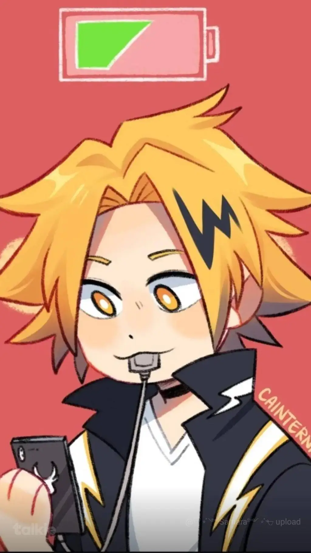 ai character: ♡Denki♡Kaminari ♡ background